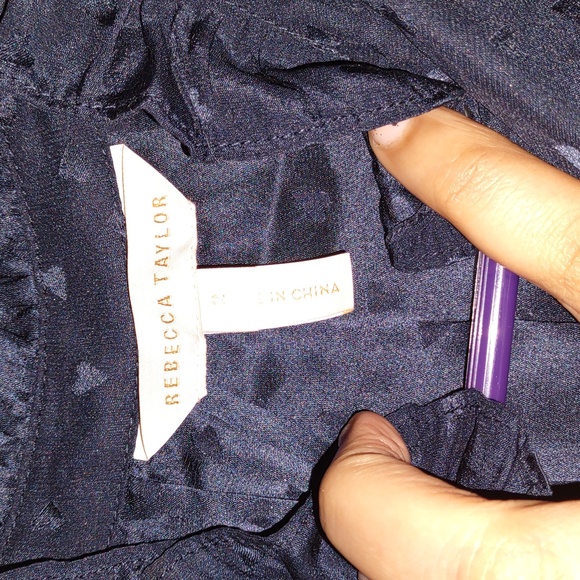 Rebecca Taylor | Ruffles Sleeves Silk Top - Picture 4 of 4